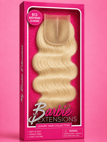 Barbie Blonde 613 Bodywave Closure