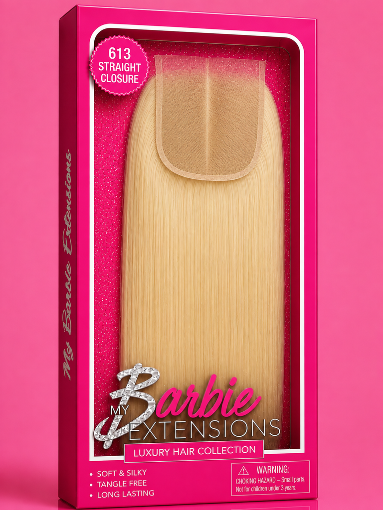 Barbie Blonde 613 Bone Straight Closure