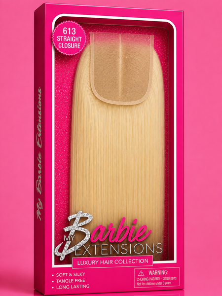 Barbie Blonde 613 Bone Straight Closure